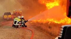 Wildfires Intensify in South-West France Amidst Looming Heatwave